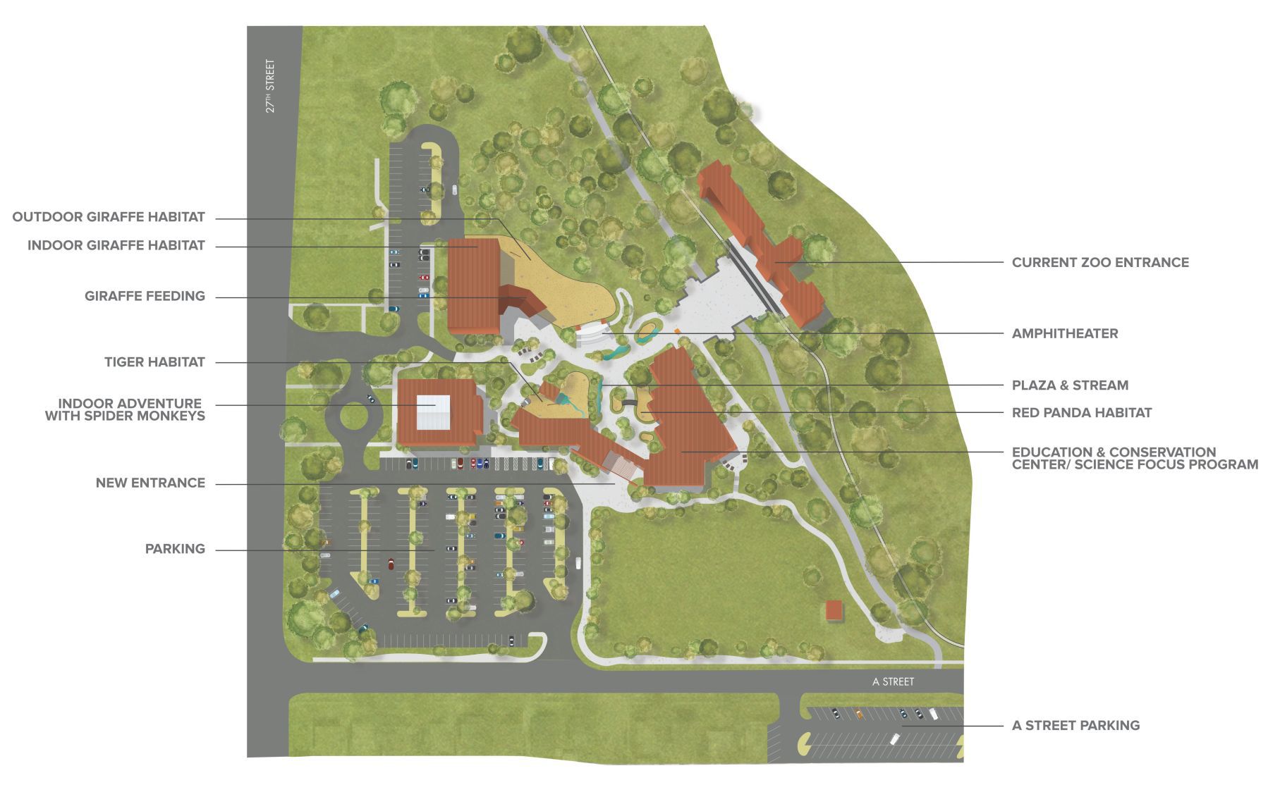 Map: Lincoln Children's Zoo expansion